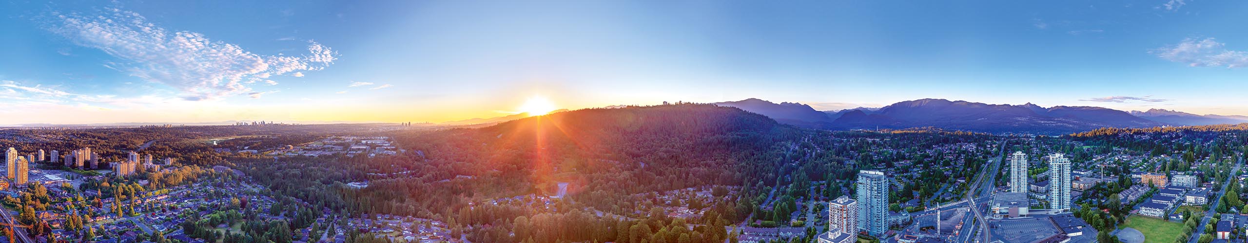 Aerial location panorama